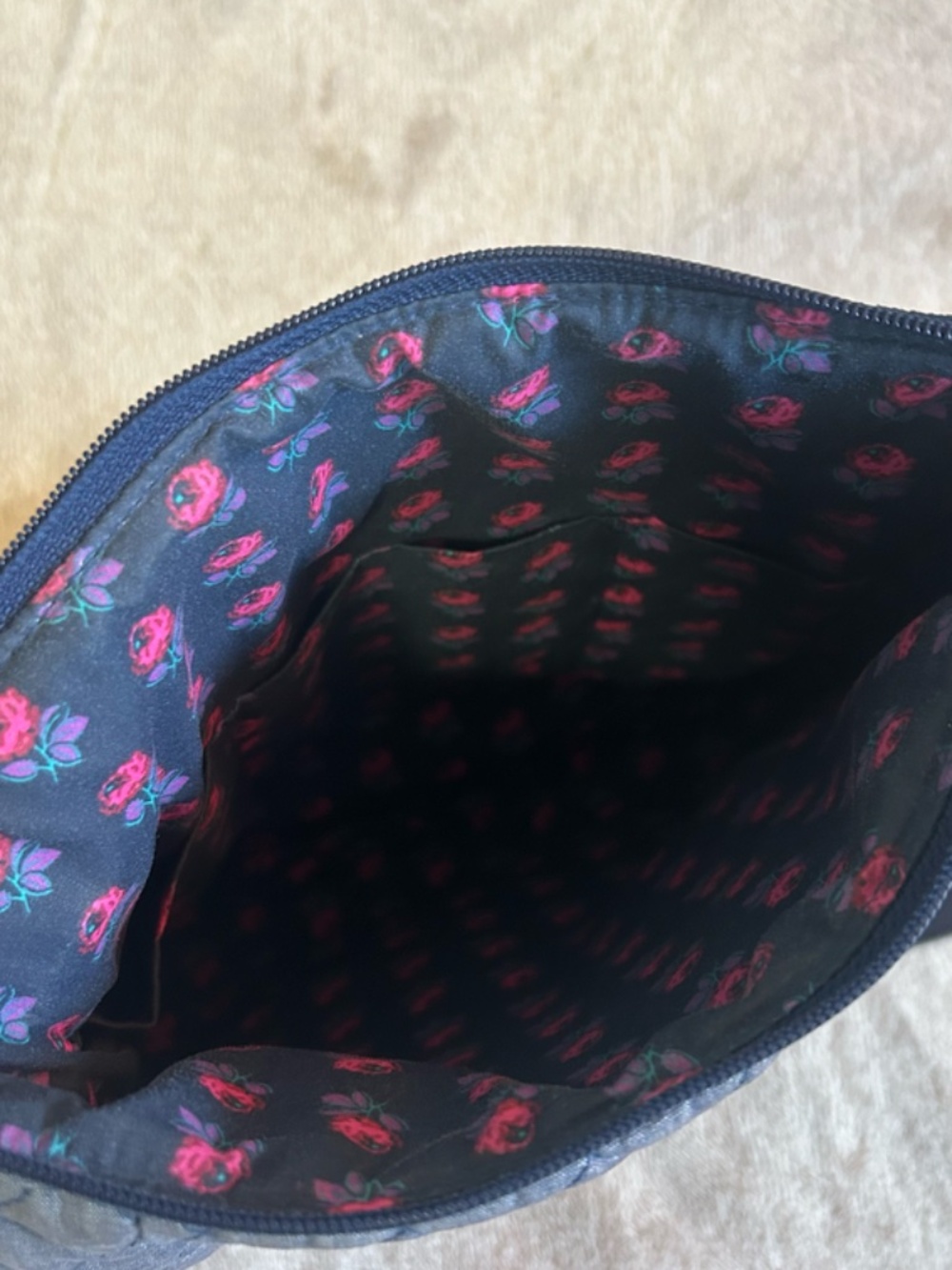 Vera Bradley Denim Quilted Crossbody Shoulder Bag - Picture 6 of 8